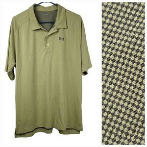 Under Armour Men's XL Bamboo Charcoal Polo Shirt HeatGear Golf Work Performance